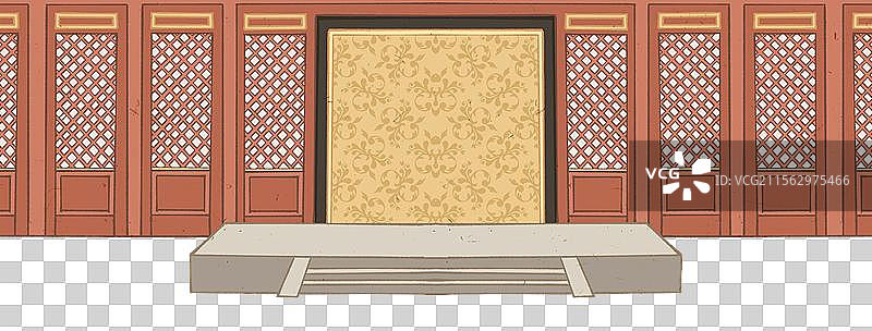 历史典故皇宫宫殿场景插画图片素材