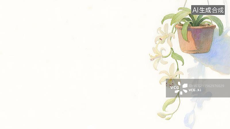 【AI数字艺术】2D卡通居右图片素材