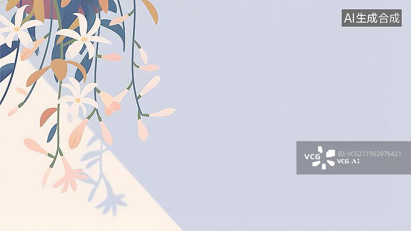 【AI数字艺术】2D卡通居左图片素材