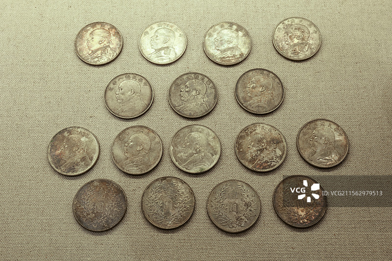 1914-1921年袁世凯侧面像银元图片素材