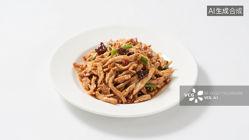 【AI数字艺术】鱼香肉丝美食家常菜图片素材