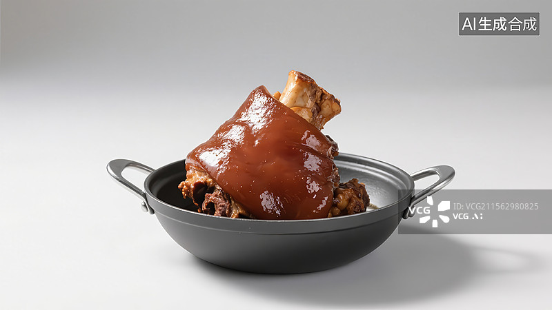 【AI数字艺术】锅烧肘子，猪肉肘子，红烧肘子图片素材