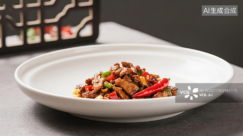 【AI数字艺术】辣椒炒肉，小炒肉图片素材