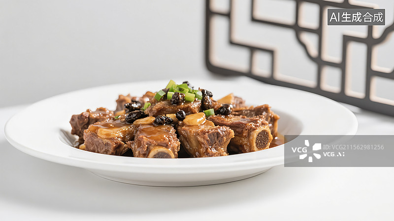 【AI数字艺术】豉汁蒸排骨图片素材