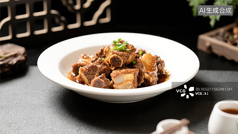 【AI数字艺术】豉汁蒸排骨图片素材
