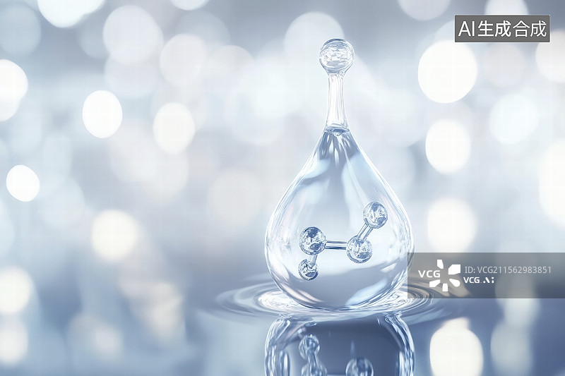 【AI数字艺术】桌子上的玻璃容器特写镜头图片素材