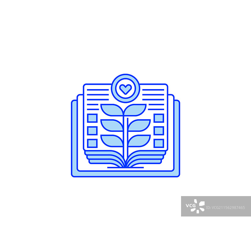 生态教育线条图标线性风格标志图片素材