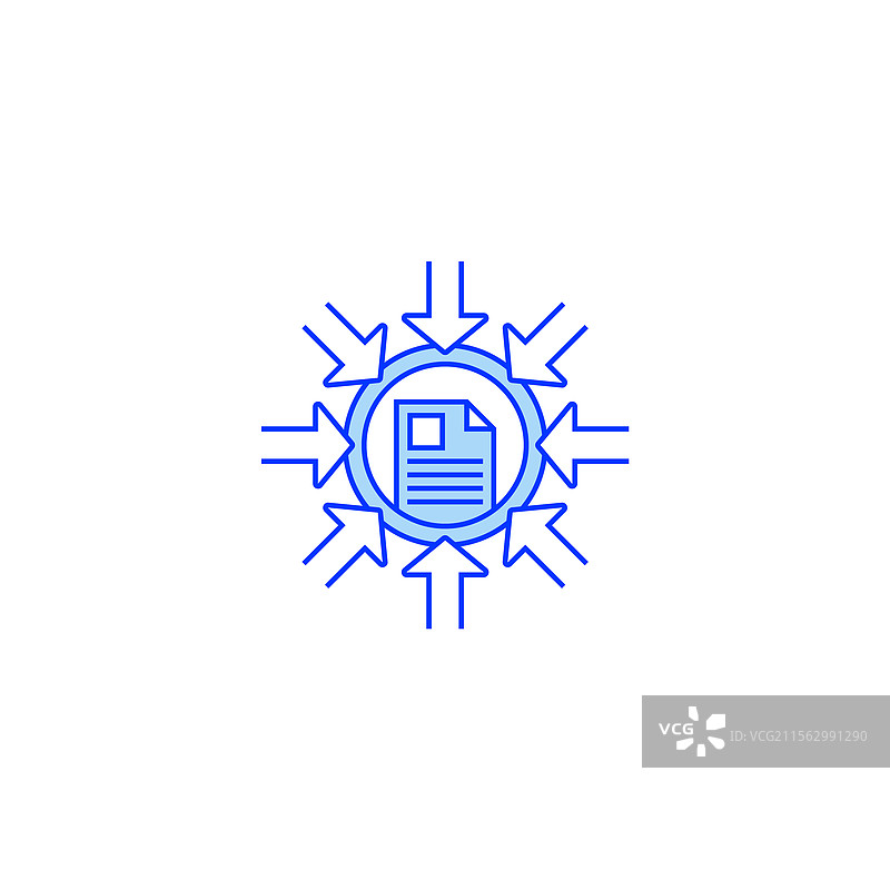 文件压缩线条图标线性风格标志图片素材