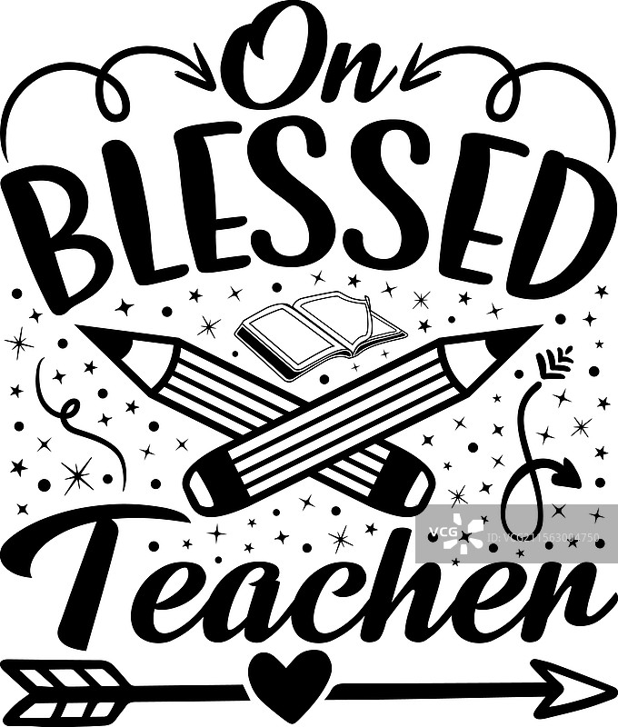 教师T恤设计：开学季图片素材