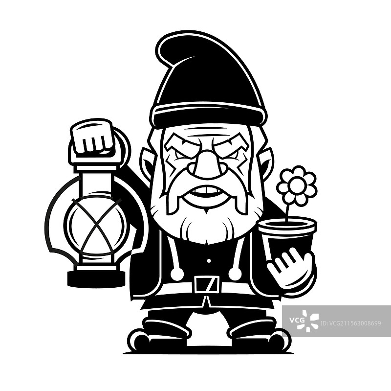 侏儒艺术剪影标志图片素材