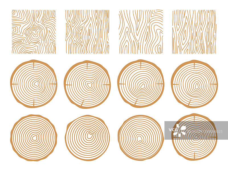 树木年轮木纹抽象圆形树木图片素材