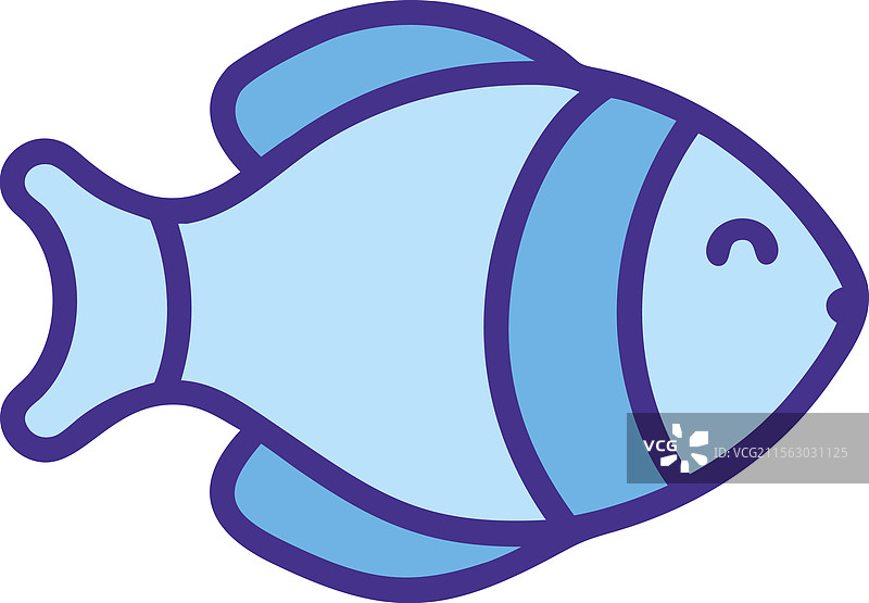 天使鱼海洋生物图标图片素材