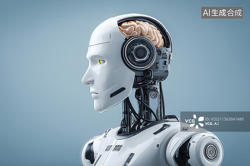 【AI数字艺术】一个AI机器人图片素材