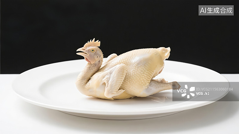 【AI数字艺术】鸡肉，去毛的整只鸡图片素材