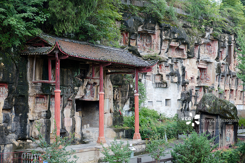 四川巴中南龛石窟风光图片素材