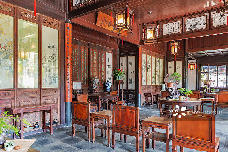 苏州园林留园五峰仙馆图片素材