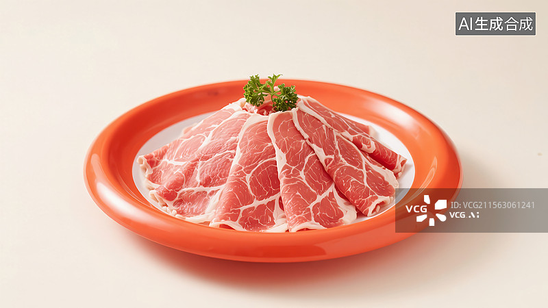 【AI数字艺术】涮羊肉，羊肉卷图片素材