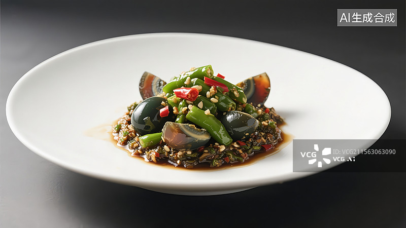 【AI数字艺术】擂辣椒皮蛋 ，烧椒皮蛋图片素材