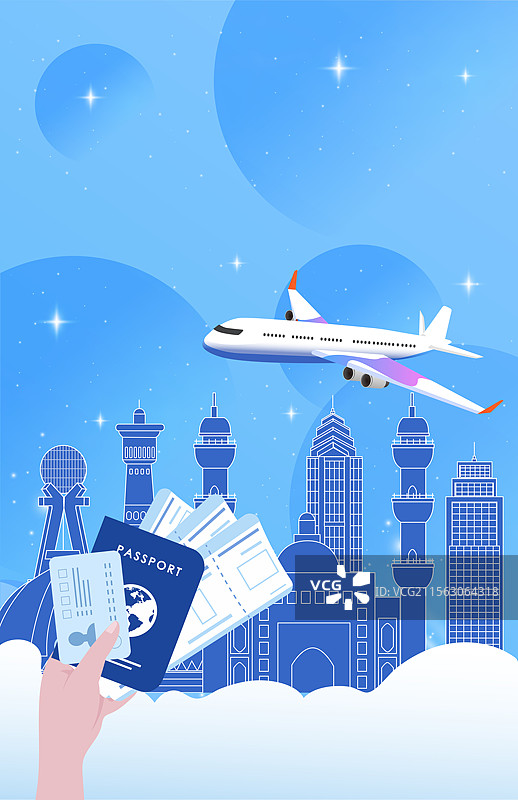 新疆旅游假期休假出行国内游乘坐飞机直达护照机票图片素材
