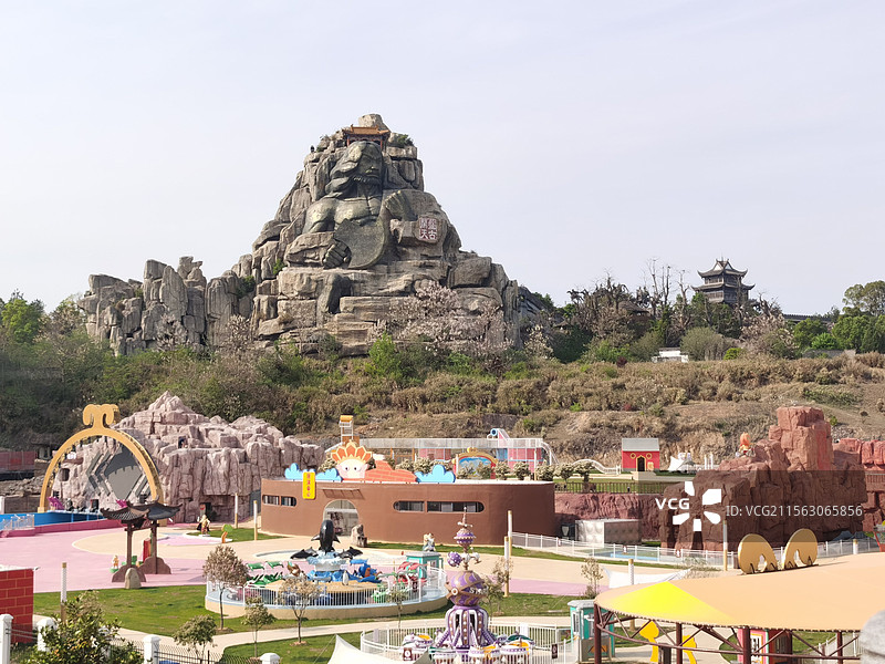 五千年文博园十里画廊图片素材