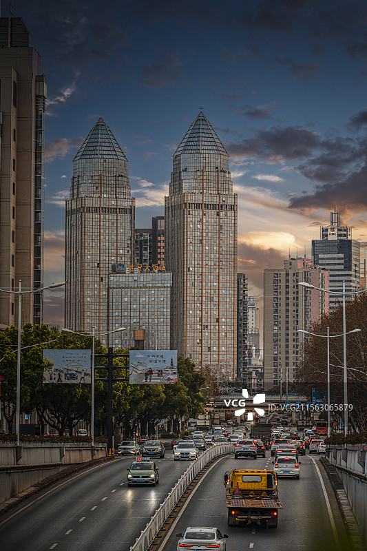 金华世贸双子塔图片素材