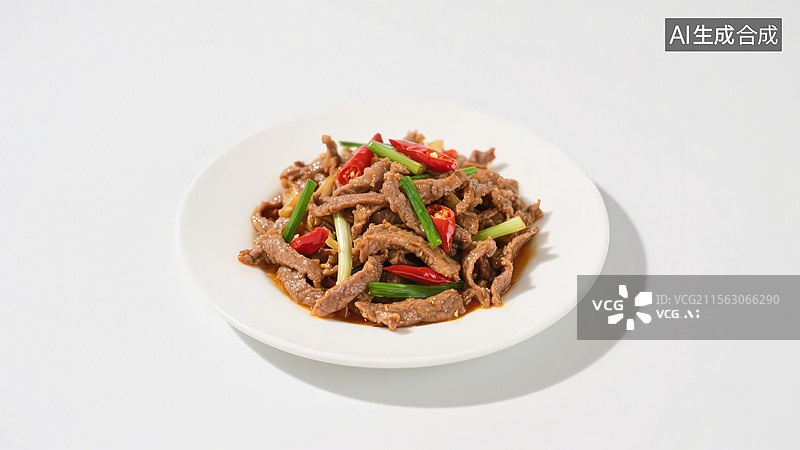 【AI数字艺术】小炒黄牛肉图片素材