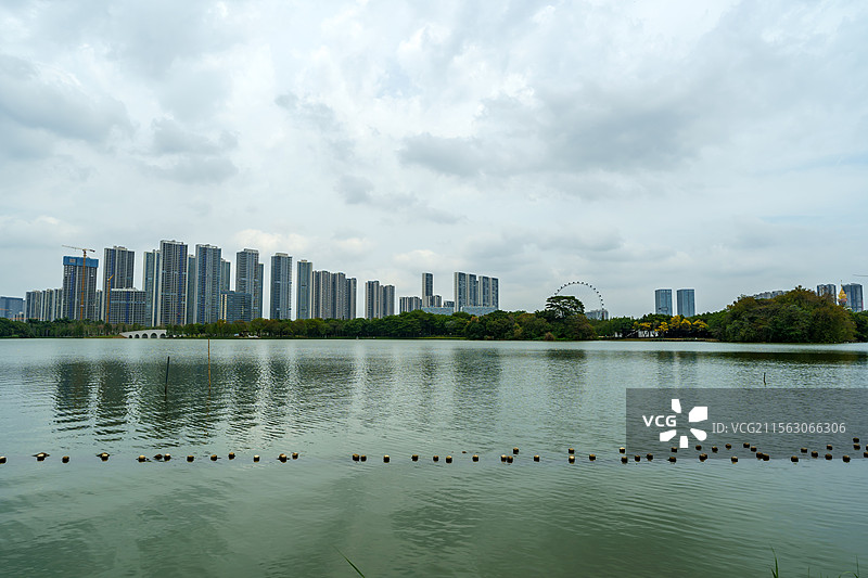 佛山市顺德区大良欢乐海岸及华侨城图片素材