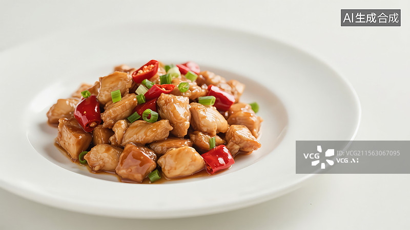 【AI数字艺术】宫保鸡丁图片素材