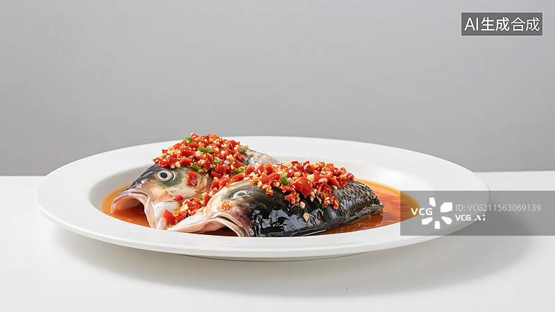 【AI数字艺术】剁椒鱼头图片素材