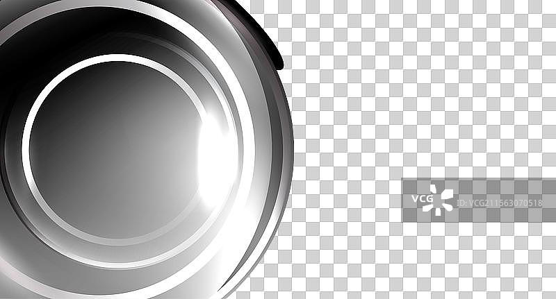 霓虹玻璃圆圈，留白供您填写文本或其他内容图片素材