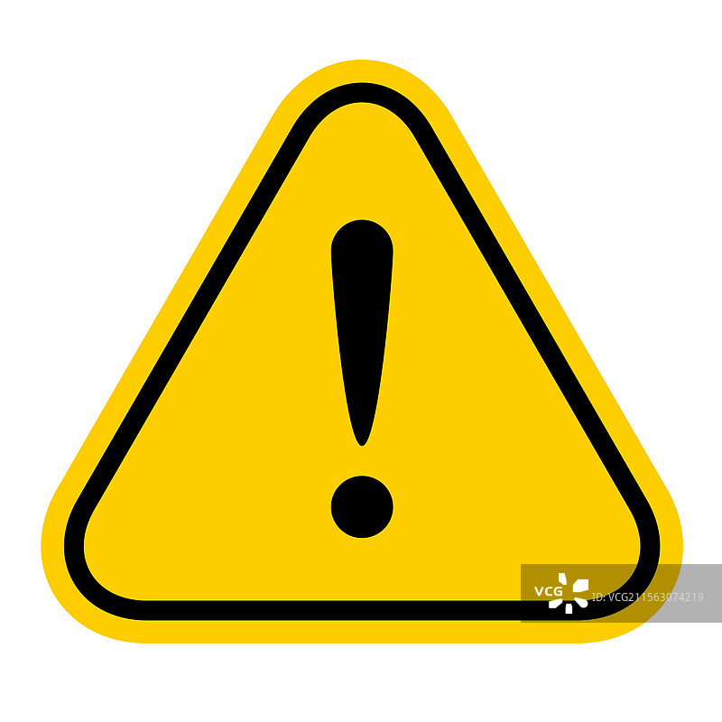 警告标志黄色感叹号图标危险图片素材