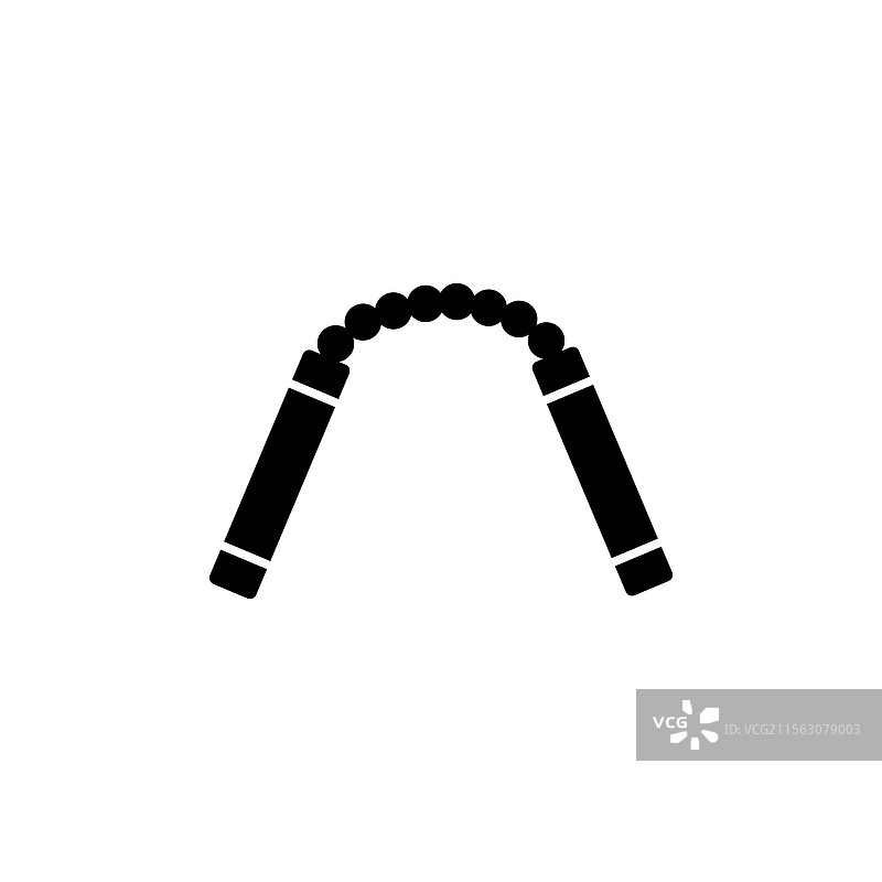 传统武术的双节棍图标图片素材