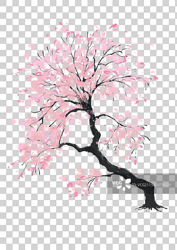 桃花树图片素材