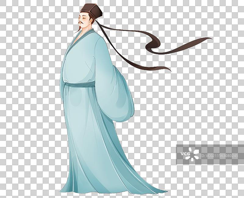 苏轼插画元素图片素材