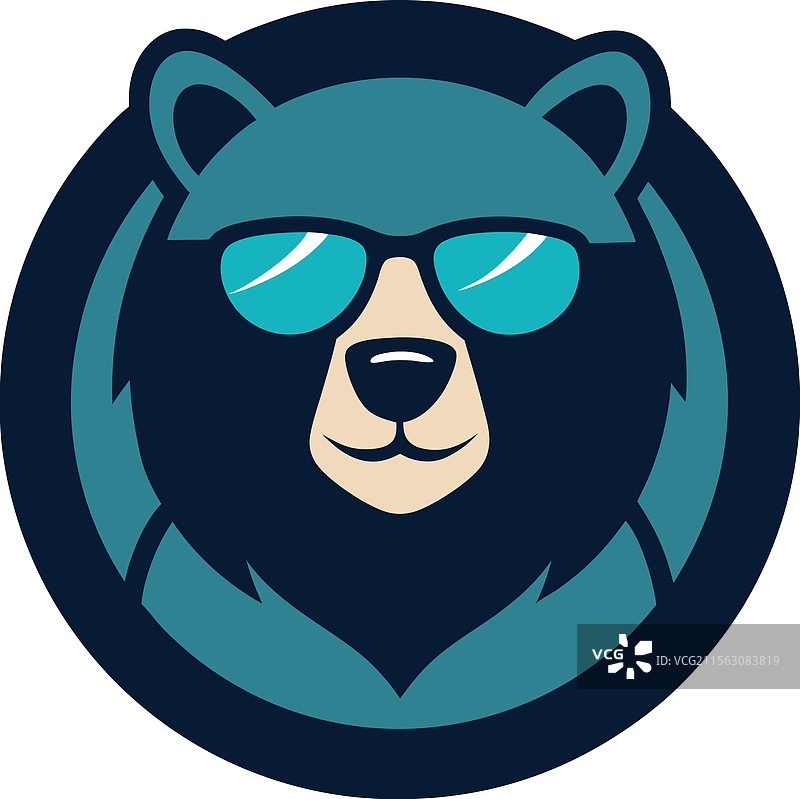 熊毛皮大衣标志图片素材