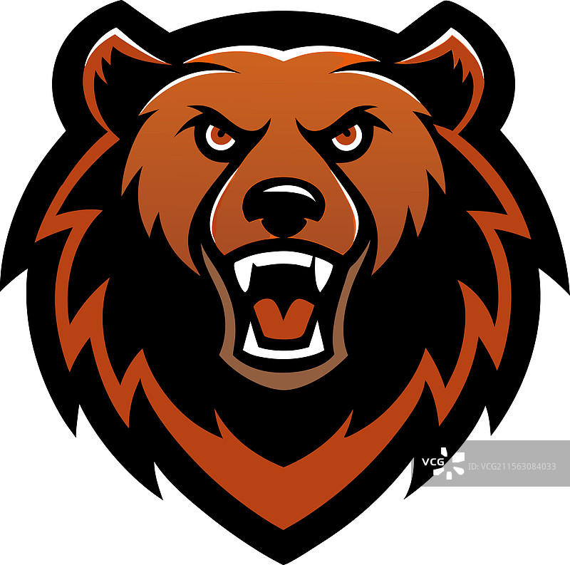 熊毛皮大衣标志图片素材