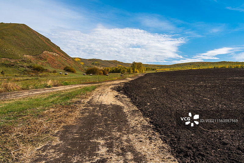 黑土地  秋收后的大兴安岭图片素材