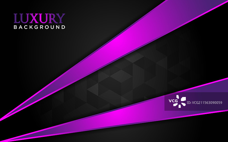 奢华的黑色背景与紫色线条图片素材