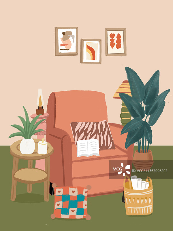 室内家居插画图片素材