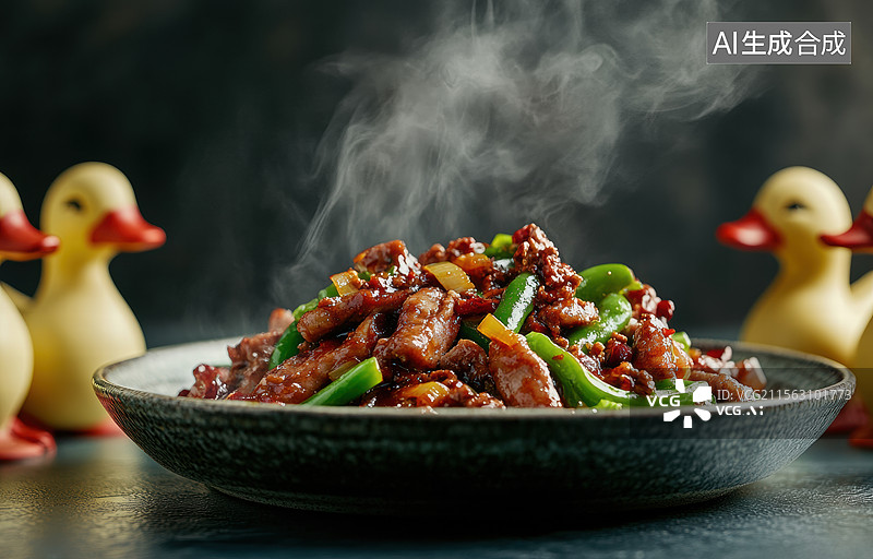 【AI数字艺术】美味家常菜热气腾腾图片素材