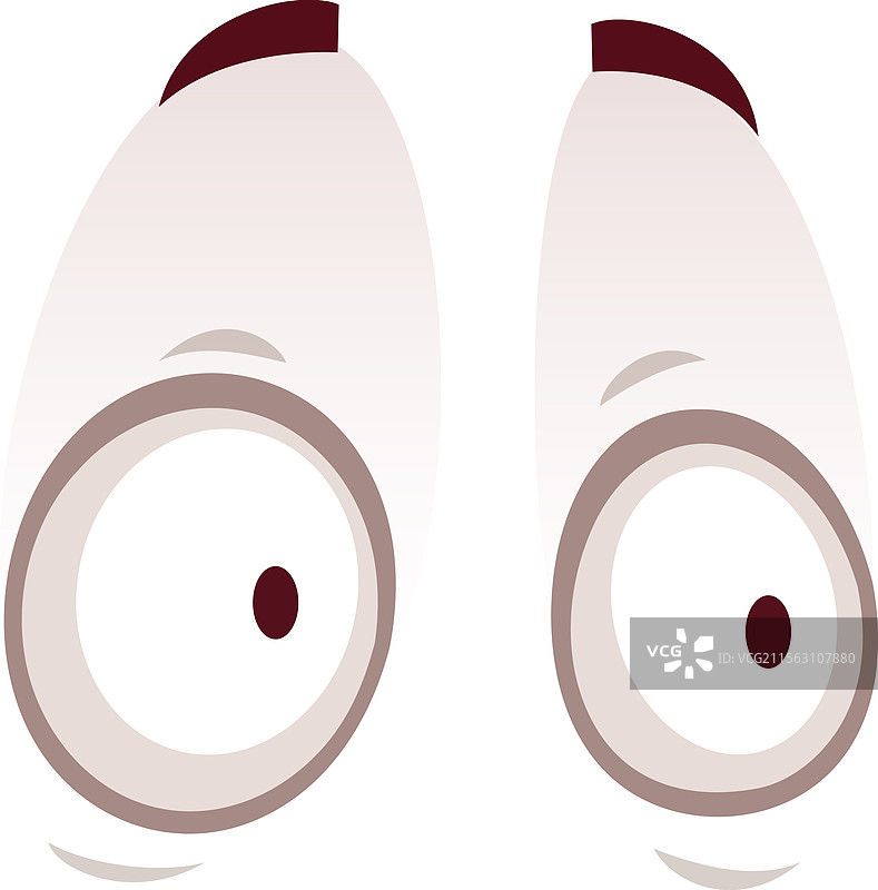 惊讶的卡通大眼睛图片素材