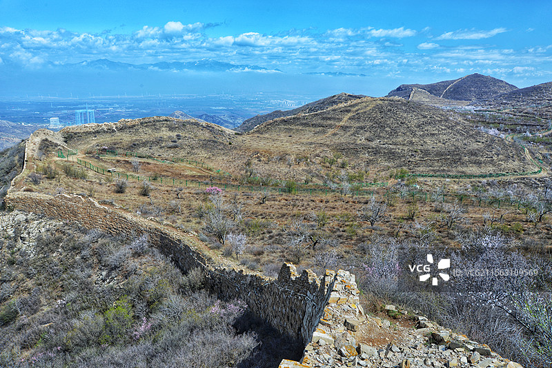 大营盘长城~样边长城图片素材