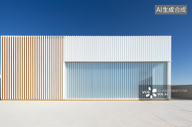 【AI数字艺术】现代极简建筑设计图片素材
