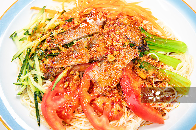 兰州拉面特色的兰州凉面图片素材