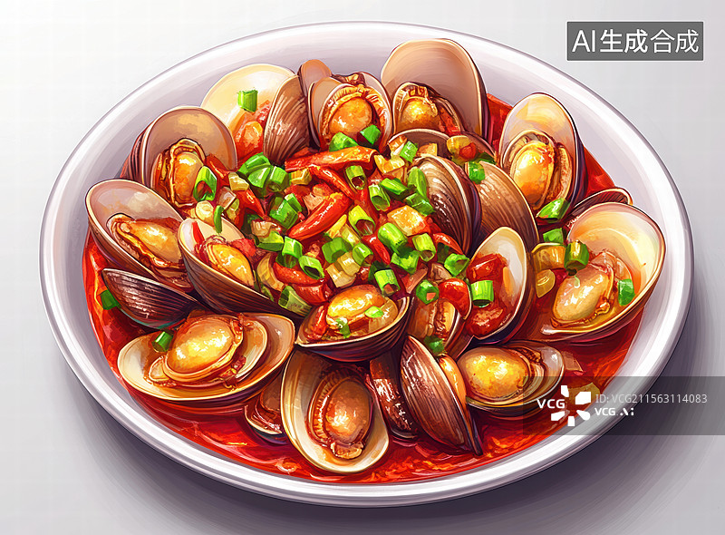 【AI数字艺术】山水之间宁静的早晨图片素材