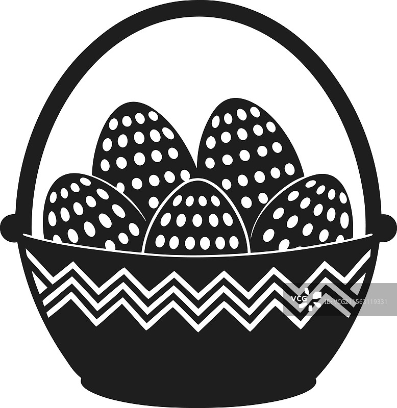 装饰性波点图案的复活节彩蛋图片素材