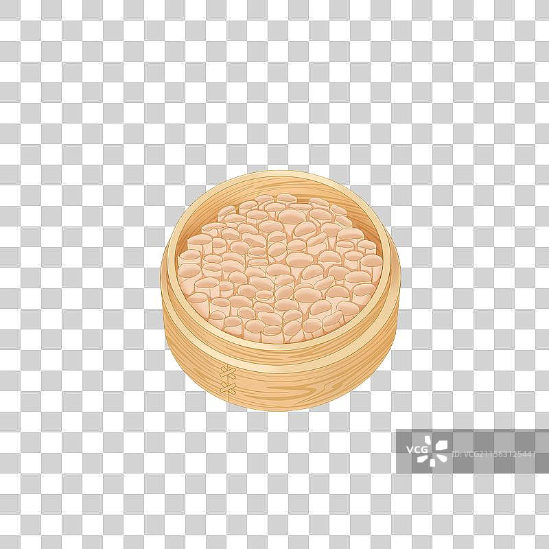 山西美食插画莜面栲栳栳图片素材