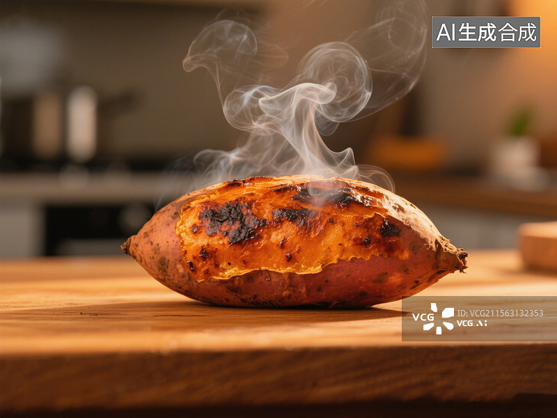【AI数字艺术】烤红薯美食图片素材