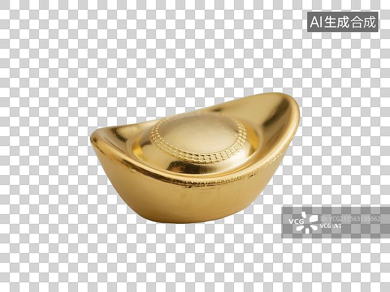 【AI数字艺术】金元宝金条金器黄金制品贵金属图片素材