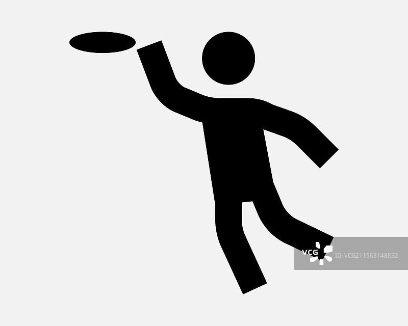 飞盘运动员图标图片素材